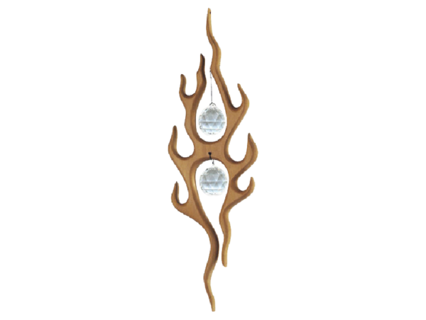 Holz und Kristall - Motiv: Agni