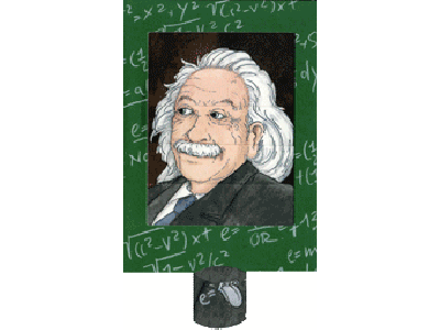 Albert Einstein Bärenpresse - Lebende Karte - Motiv: Albert Einstein