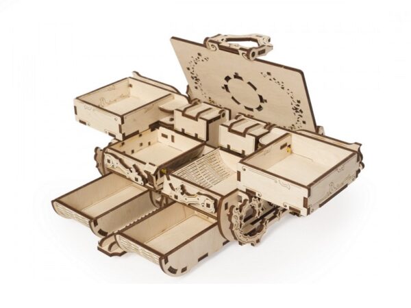 Ugears - 3D Holzbausatz mit Funktion: Antikes Schmuckkästchen