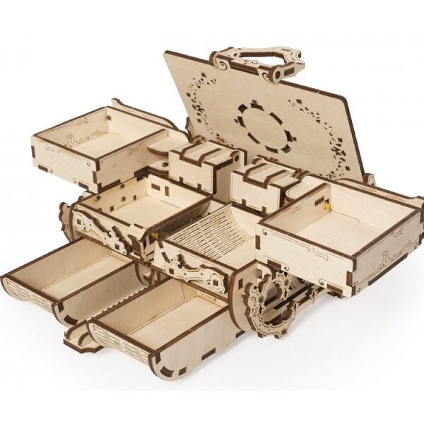 Ugears - 3D Holzbausatz mit Funktion: Antikes Schmuckkästchen