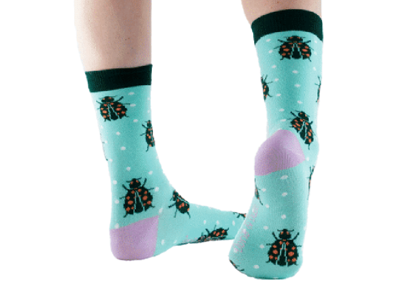 Bambus-Socken: Marienkäfer Bambus Socken: Marienkäfer