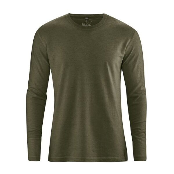 HempAge - Basic Langarmshirt wolf, S