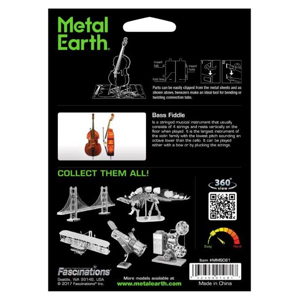 Metal Earth - Metallbausatz: Bass Geige