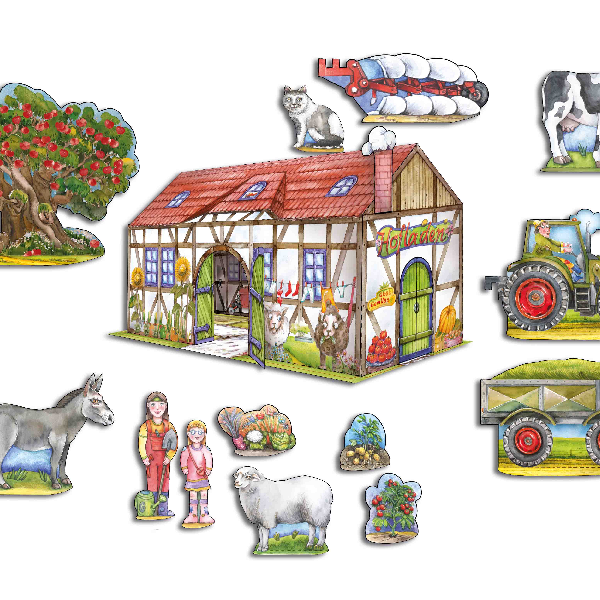 Bauernhof Bastelbuch: Bauernhof