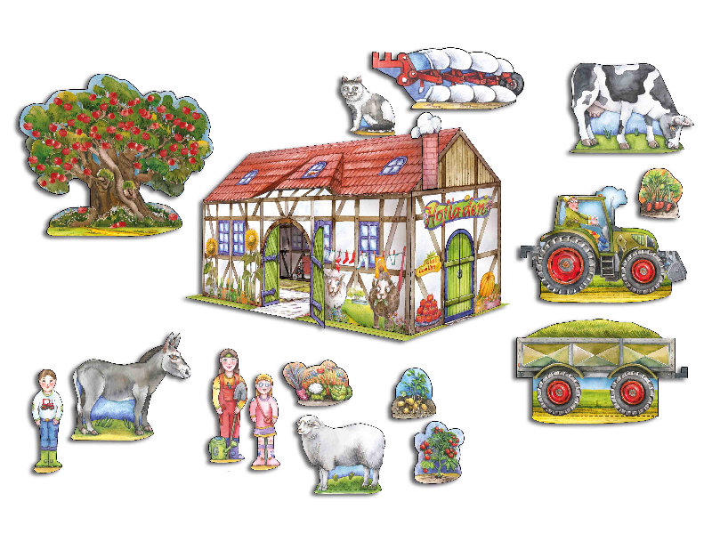 Bauernhof Bastelbuch: Bauernhof