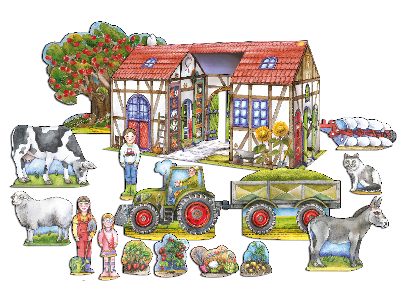 Bauernhof Bastelbuch: Bauernhof