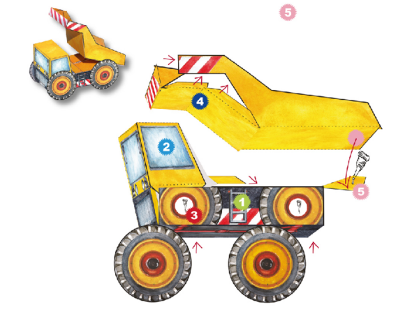 Baustelle Bastelbogen: Baustelle