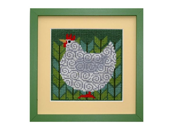 Bild: Huhn Clara Fru Zippe - Kreuzstich - Motiv Bild: Huhn Clara