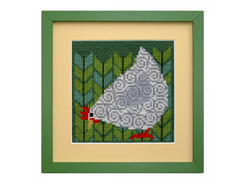 Fru Zippe - Kreuzstich - Motiv Bild: Huhn Thea