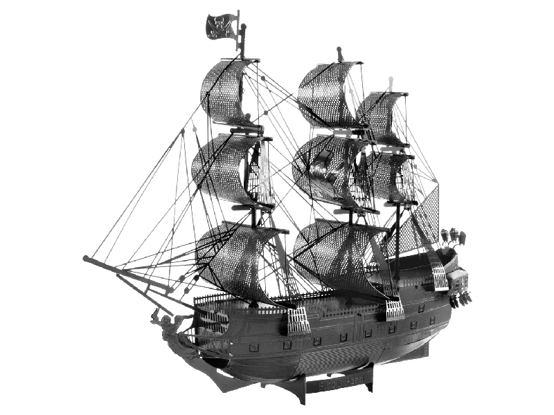 Metal Earth - Metallbausatz: Black Pearl, groß, schwarz