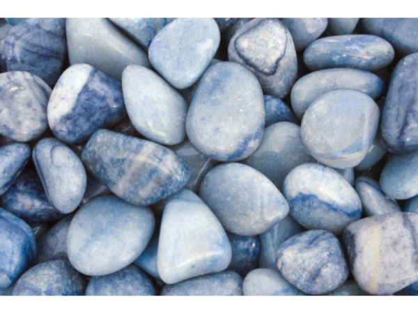 Blauquarz Brasilien Trommelsteine: Blauquarz Brasilien