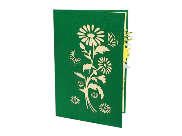 Klappkarte: Blumenwiese