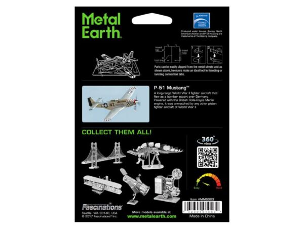 Metal Earth - Metallbausatz: Boeing P 51 Mustang
