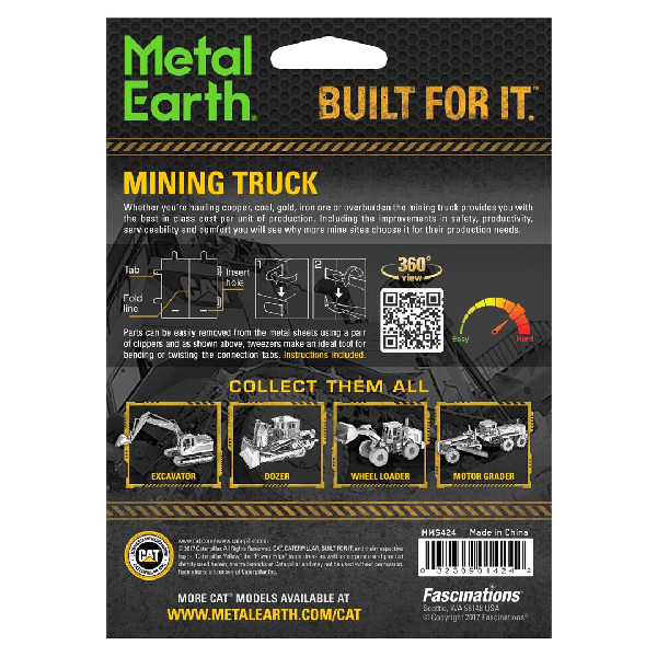 Metall Earth - 3D Metallbausatz - Motiv: CAT Mining Truck