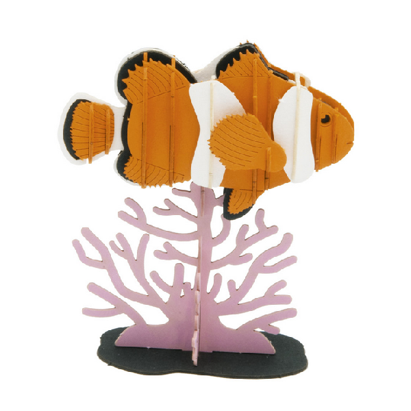 Clownfisch Fridolin - 3D Papiermodelle - Motiv: Clownfisch