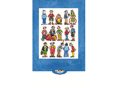 Clowns-Happy Birthday Bärenpresse - Lebende Karte - Motiv: Clowns Happy Birthday