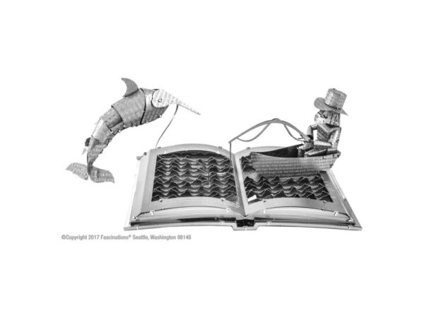 Der alte Mann und das Meer, mit Buch Metal Earth - Metallbausatz: Der alte Mann und das Meer, mit Buch