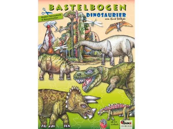 Bastelbuch - Motiv: Dinosaurier