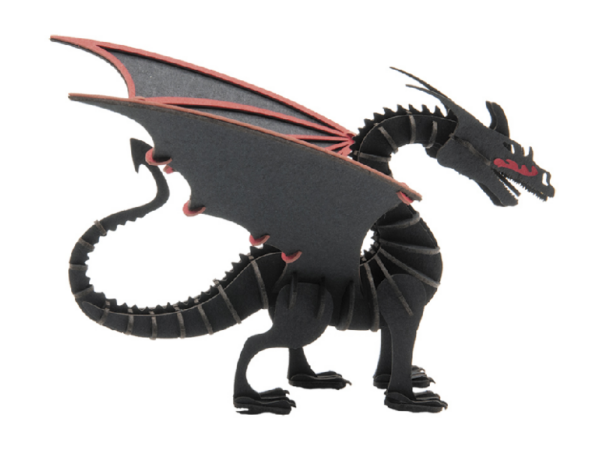 Fridolin - 3D Papiermodelle - Motiv: Drache