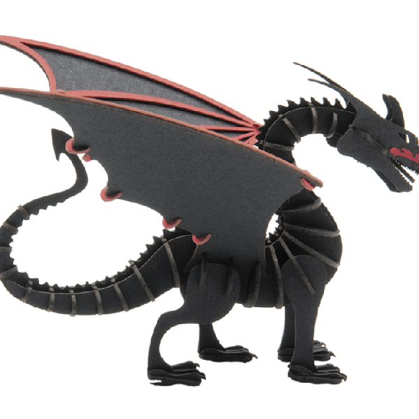 Fridolin - 3D Papiermodelle - Motiv: Drache