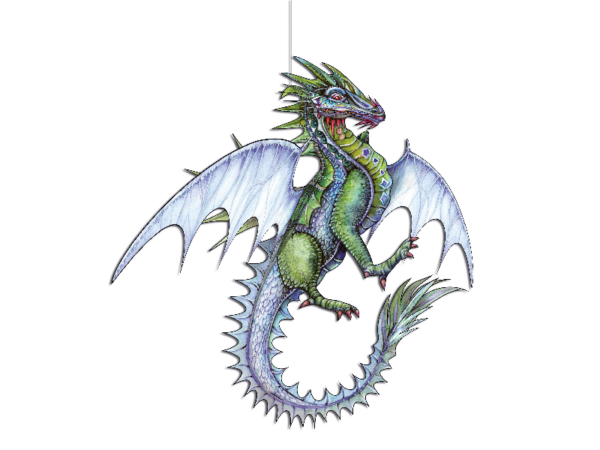 Drachen Bastellbogen aus Papier - Motiv: Drachen