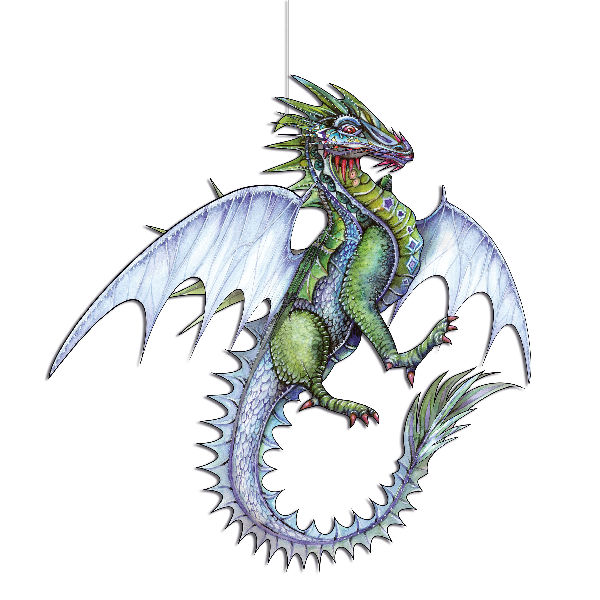 Drachen Bastellbogen aus Papier - Motiv: Drachen
