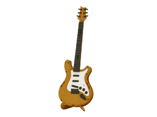 Fridolin - 3D Papiermodell - Motiv: E Gitarre