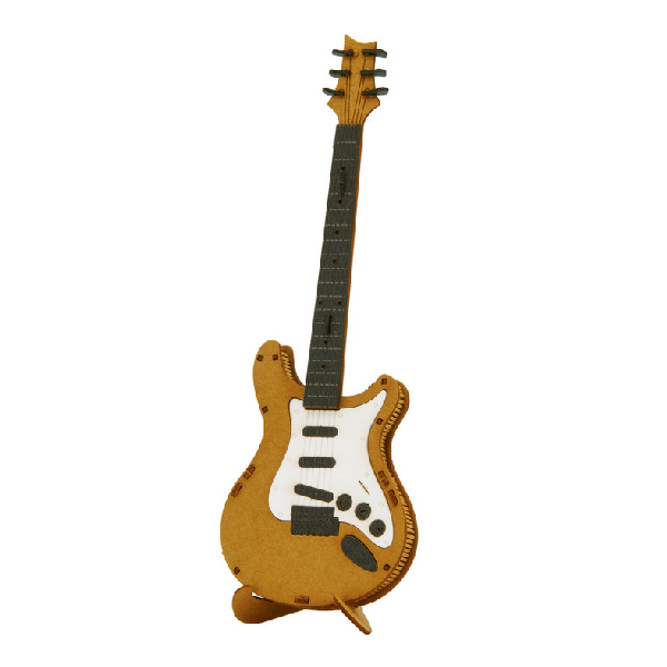 Fridolin - 3D Papiermodell - Motiv: E Gitarre