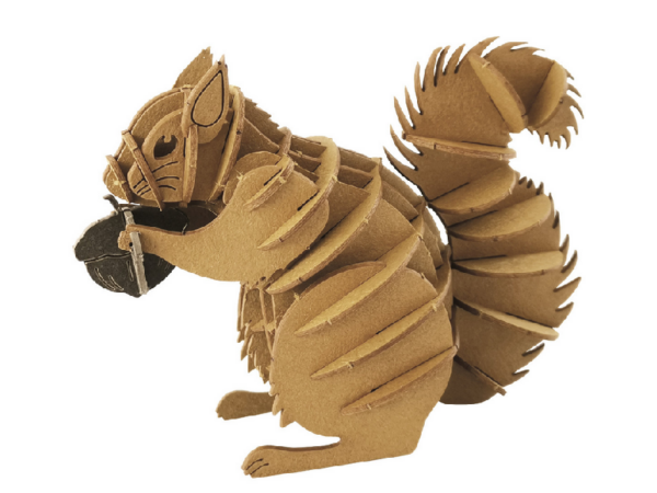 Eichhörnchen Fridolin - 3D Papiermodelle - Motiv: Eichhörnchen