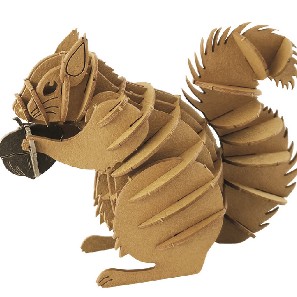 Eichhörnchen Fridolin - 3D Papiermodelle - Motiv: Eichhörnchen