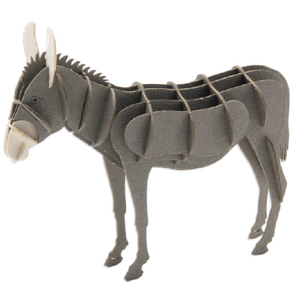 Fridolin - 3D Papiermodelle - Motiv: Esel