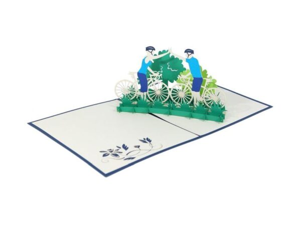 Klappkarte: Fahrradtour