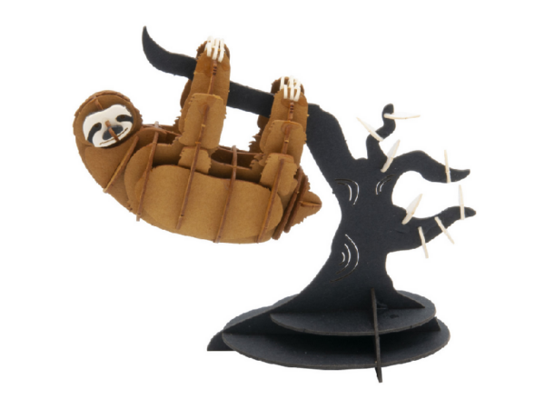 Faultier Fridolin - 3D Papiermodelle - Motiv: Faultier