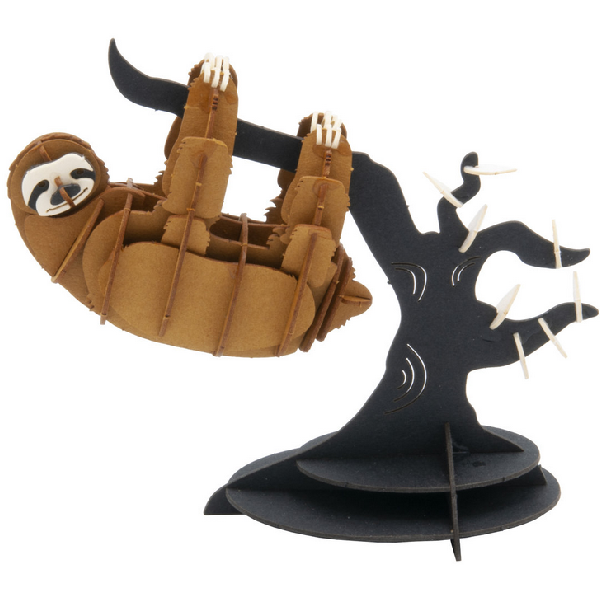 Faultier Fridolin - 3D Papiermodelle - Motiv: Faultier