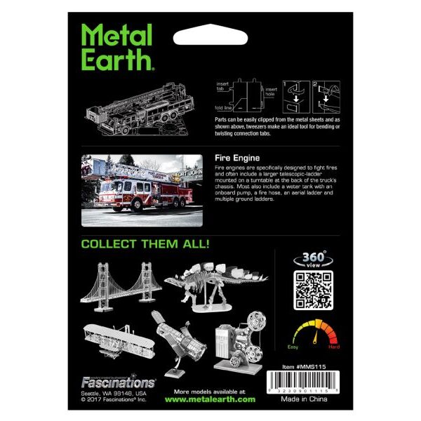 Feuerwehrauto Metal Earth - Metallbausatz: Feuerwehrauto