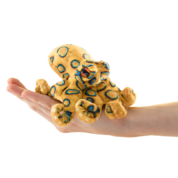 Fingerpuppe: blaugeringelte Krake