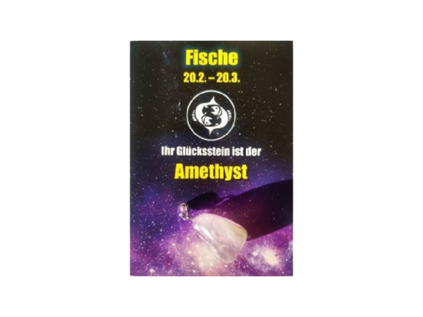 Anhänger aus Endelstein für Sternzeichen: Fische