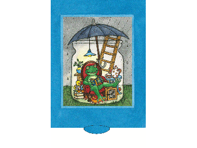 Frosch Bärenpresse - Lebende Karte - Motiv: Frosch