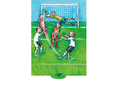 Bärenpresse - Lebende Karte - Motiv: Fussball