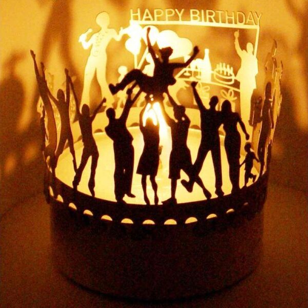 Geburtstag 13gramm - Metallteelicht:
