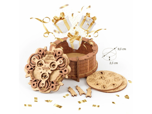 Geburtstagskuchen-Geschenk-Puzzle-Rätsel-Box Geburtstagskuchen Geschenk Puzzle Rätsel Box