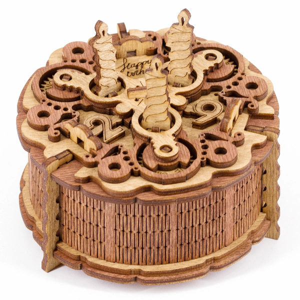 Geburtstagskuchen-Geschenk-Puzzle-Rätsel-Box Geburtstagskuchen Geschenk Puzzle Rätsel Box