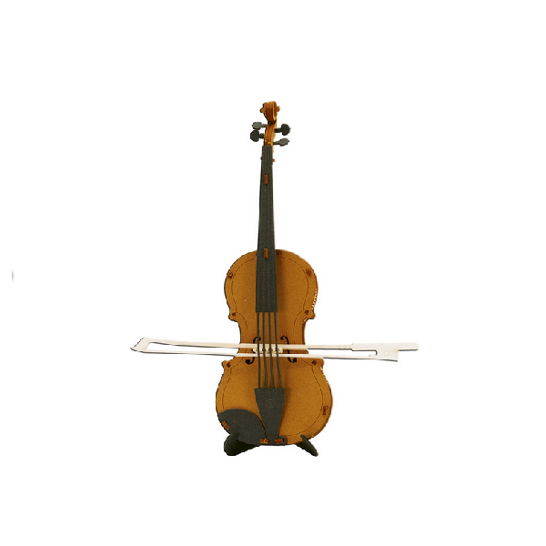 Geige Fridolin - 3D Papiermodell - Motiv: Geige