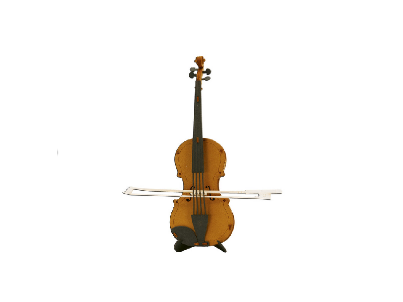 Geige Fridolin - 3D Papiermodell - Motiv: Geige