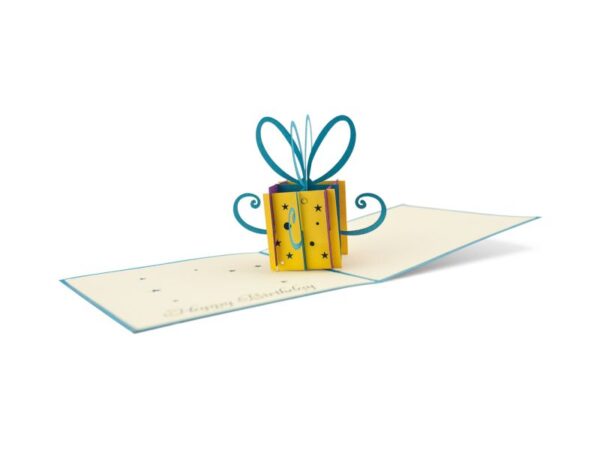 Klappkarte: Geschenkbox Happy Birthday