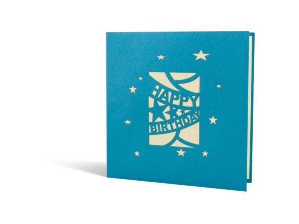 Klappkarte: Geschenkbox Happy Birthday