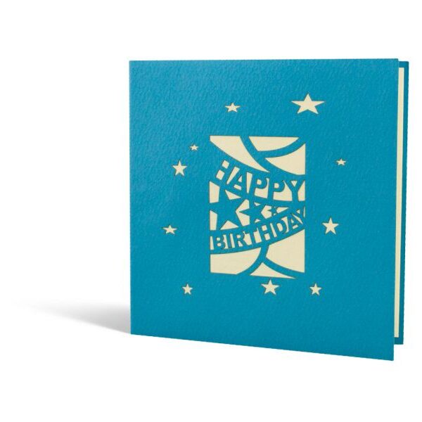 Klappkarte: Geschenkbox Happy Birthday