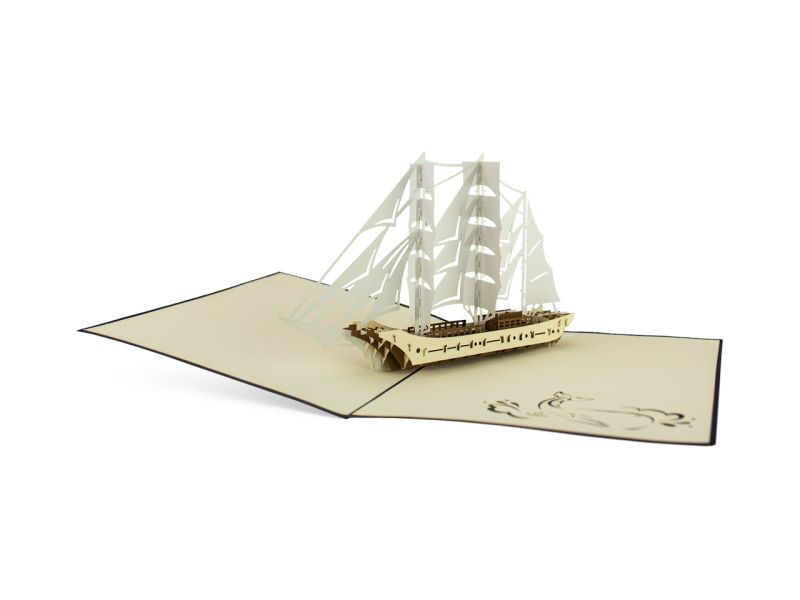 Klappkarte: Gorch Fock