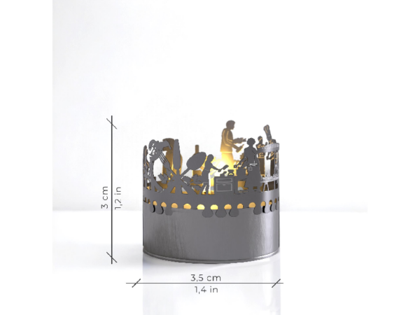 Gourmet 13gramm - Teelicht aus Metall - Motiv: Gourmet