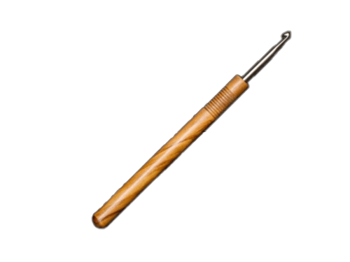Häkelnadel aus Olivenholz und Aluminium Häkelnadel aus Olivenholz und Aluminium